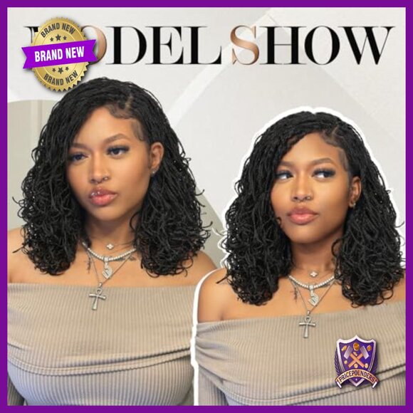 Micro Twist Braided Full Lace Synthetic Wig 14 Inch Glueless